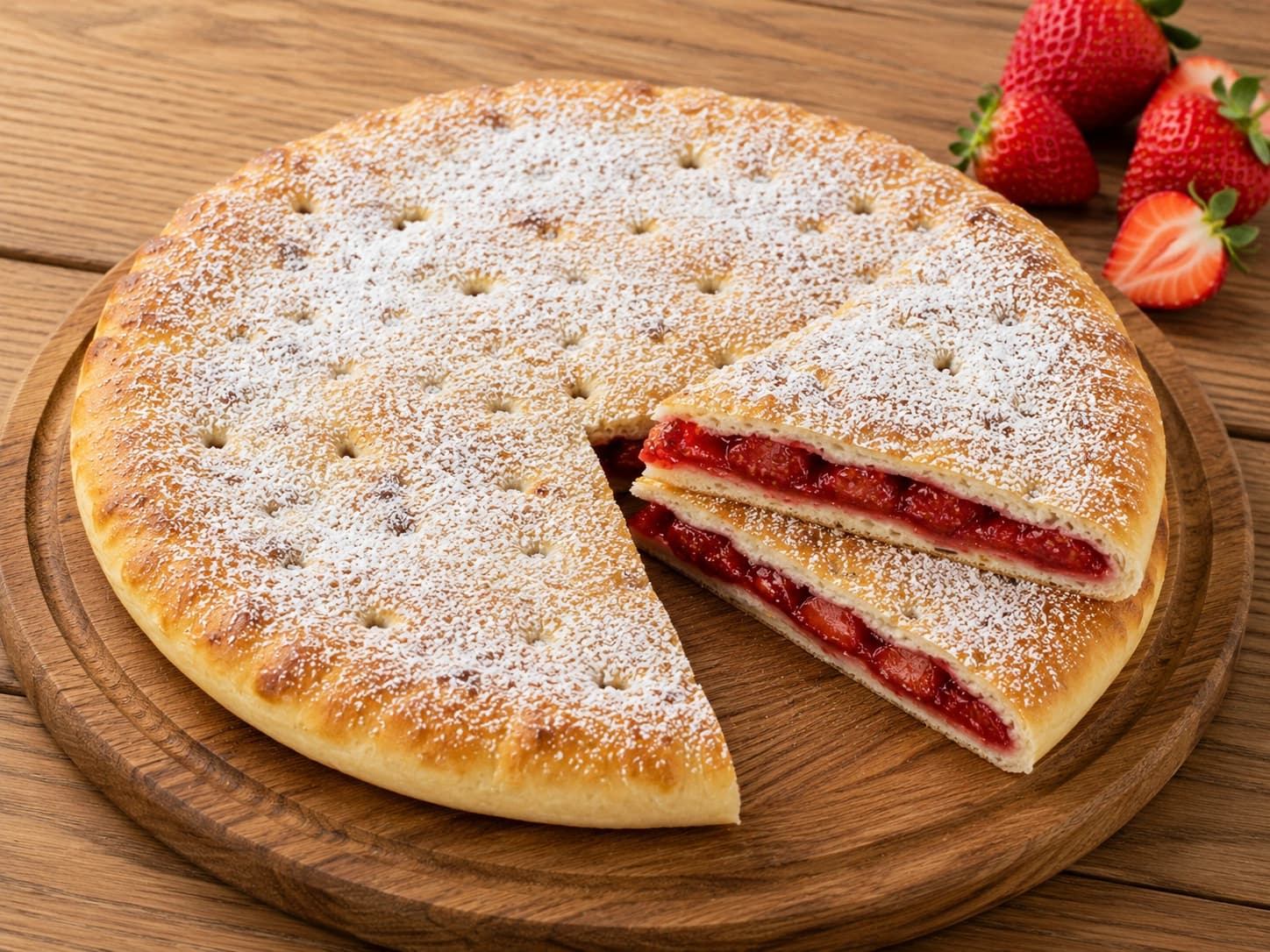 Пирог с клубникой